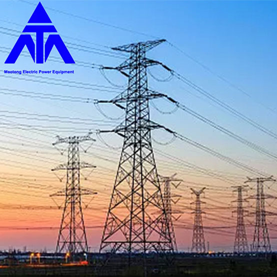 Aangle Iron Electric Power Tower Q345 10KV 33KV خط انتقال